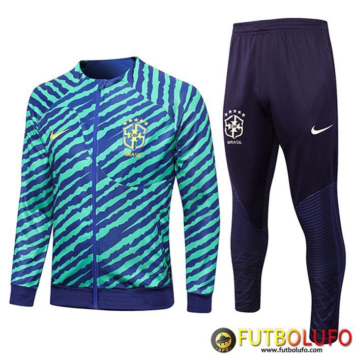 Chandal Equipos De Futbol - Chaqueta Brasil Verde 2023/2023