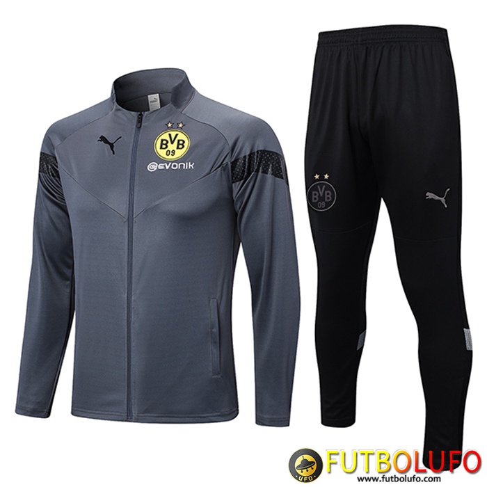 Chandal Equipos De Futbol - Chaqueta Dortmund Gris 2023/2023