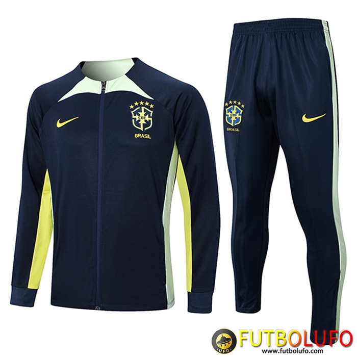 Chandal Equipos De Futbol - Chaqueta Brasil Azul marino 2023/2023