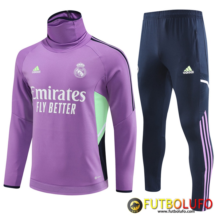 Chandal Equipos De Futbol Real Madrid High Collar Violeta 2023/2023