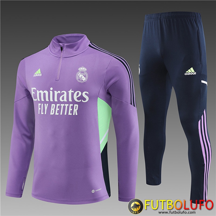 Chandal Equipos De Futbol Real Madrid Ninos Violeta 2023/2023