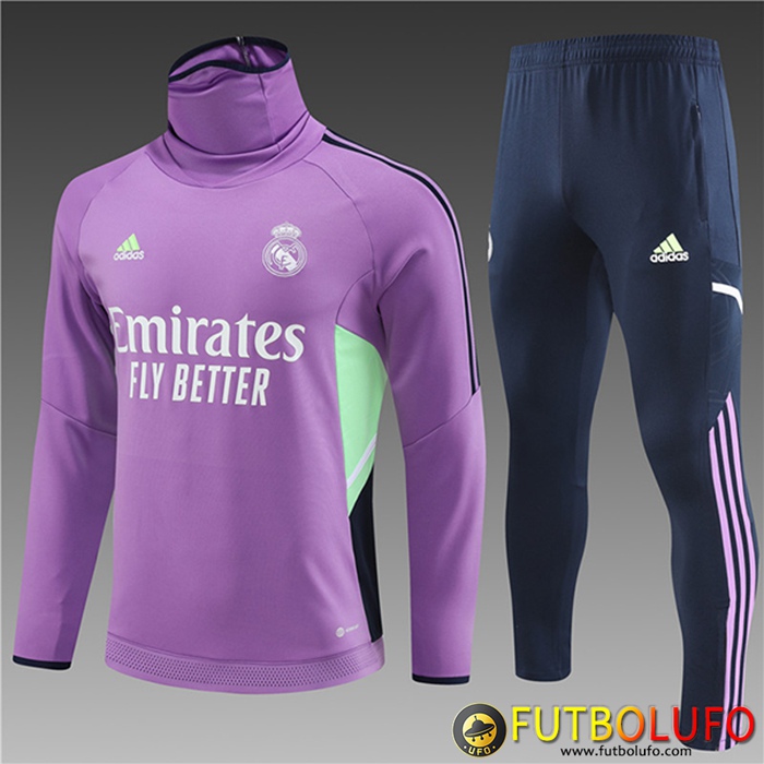 Chandal Equipos De Futbol Real Madrid High Collar Ninos Violeta 2023/2023