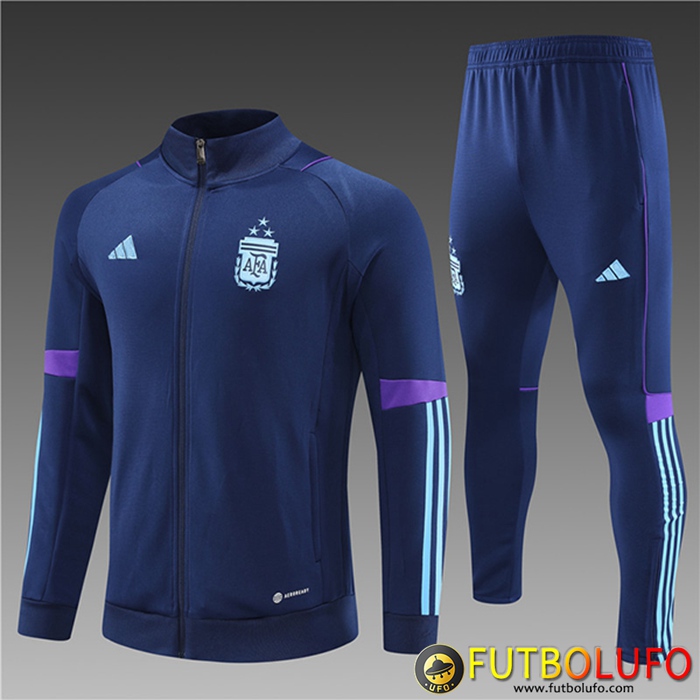 Chandal Equipos De Futbol - Chaqueta Argentina Ninos Azul marino 2023/2023