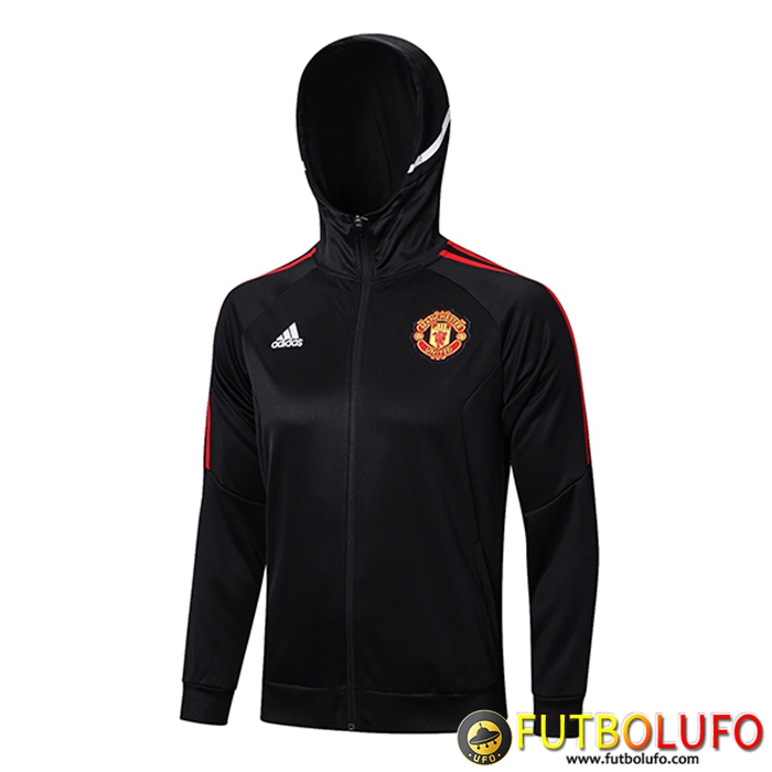 Chaqueta Con Capucha Manchester United Negro 2023/2023