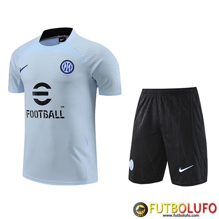 Camiseta Entrenamiento + Cortos Inter Milan Azul Claro 2023/2024