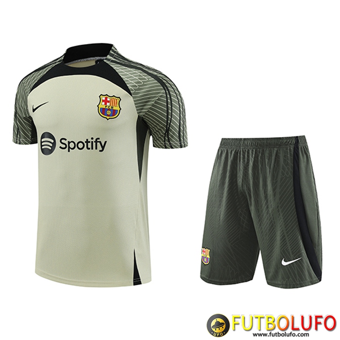 Camiseta Entrenamiento + Cortos FC Barcelona Verde 2023/2024
