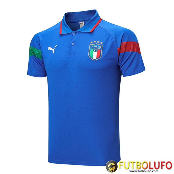 Camiseta Polo Italia Azul 2022/2023