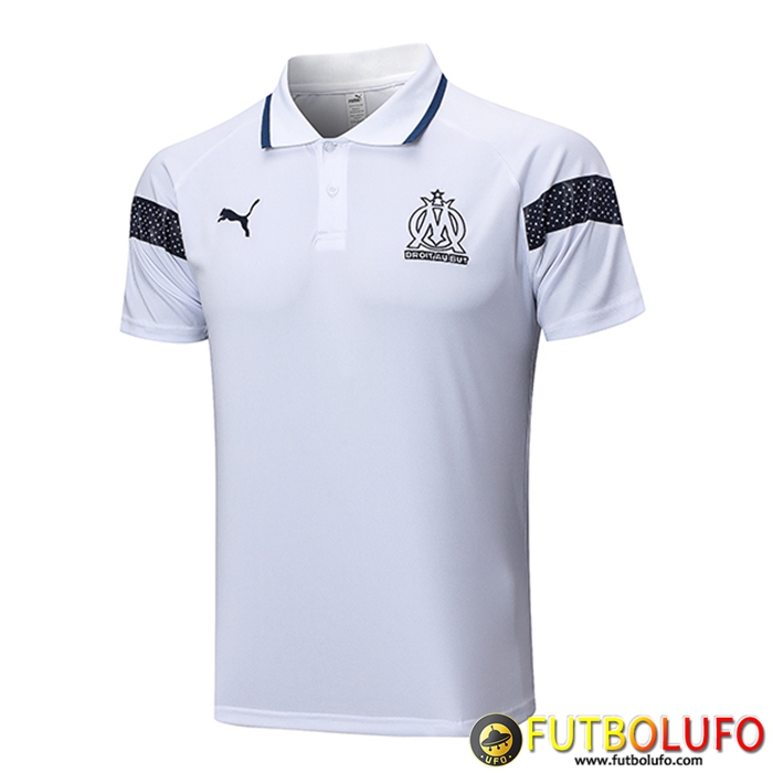 Camiseta Polo Marsella Blanco 2022/2023