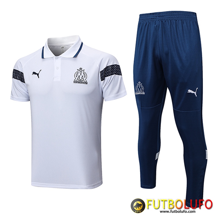 Camiseta Polo Marsella Blanco 2022/2023