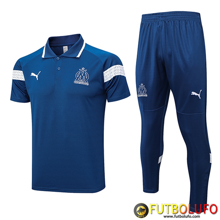 Camiseta Polo Marsella Azul 2022/2023