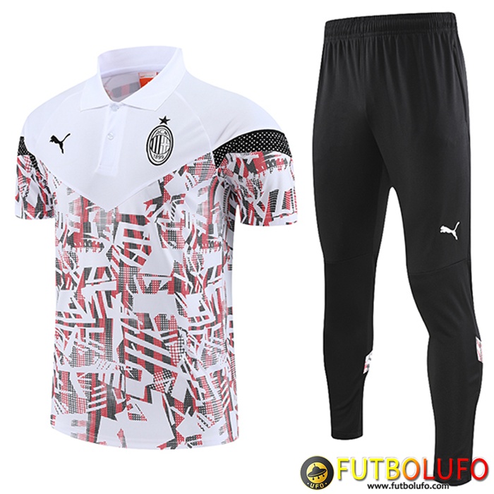 Camiseta Polo AC Milan Blanco 2022/2023