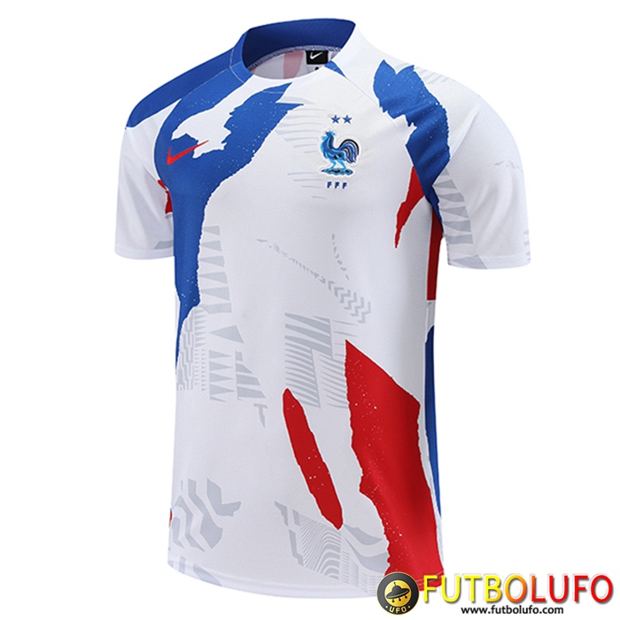 Training T-Shirts Francia Blanco/Rojo/Azul 2023/2024