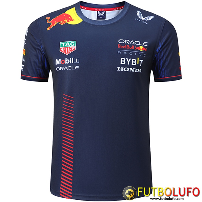 Camiseta de manga corta F1 RedBull Racing Team Negro 2023