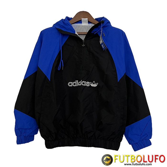 Rompevientos Adidas Negro/Azul 2023