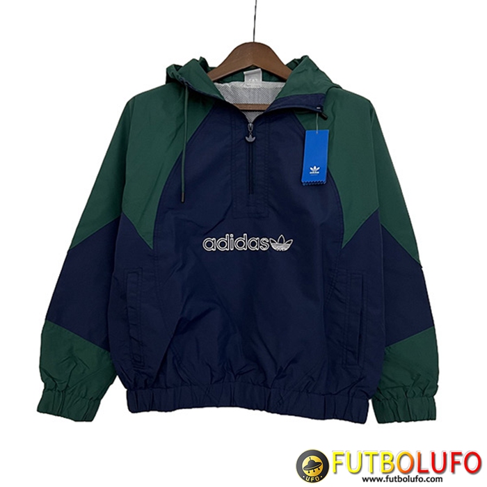 Rompevientos Adidas Azul/Verde 2023