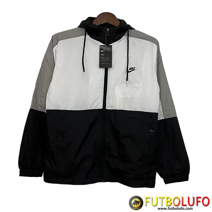 Rompevientos Nike Blanco/Negro 2023