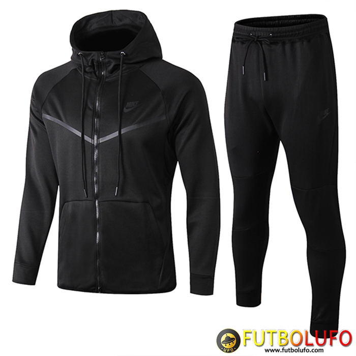 Chaqueta Con Capucha Chandal Rompevientos Chaqueta Nike Negro 2022/2023