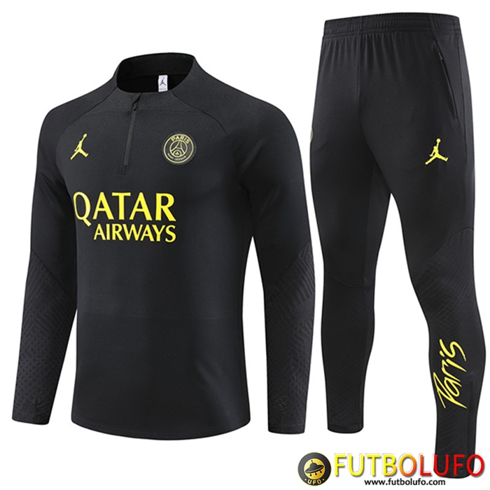 Chandal Equipos De Futbol PSG Jordan Negro 2022/2023