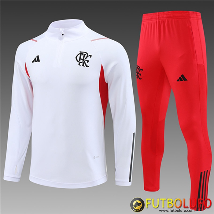Chandal Equipos De Futbol Flamenco Ninos Blanco 2023/2024