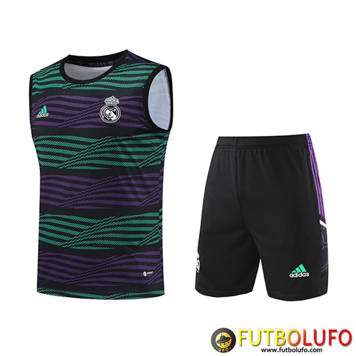 Camiseta Entrenamiento sin mangas + Cortos Real Madrid Violeta 2023/2024