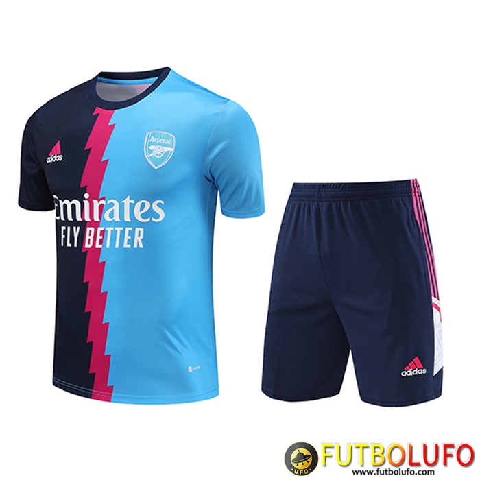 Camiseta Entrenamiento + Cortos Arsenal Azul 2023/2024