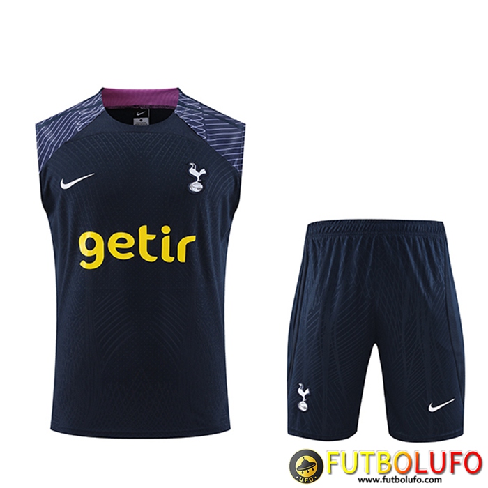 Camiseta Entrenamiento sin mangas + Cortos Tottenham Hotspur Azul marino 2023/2024