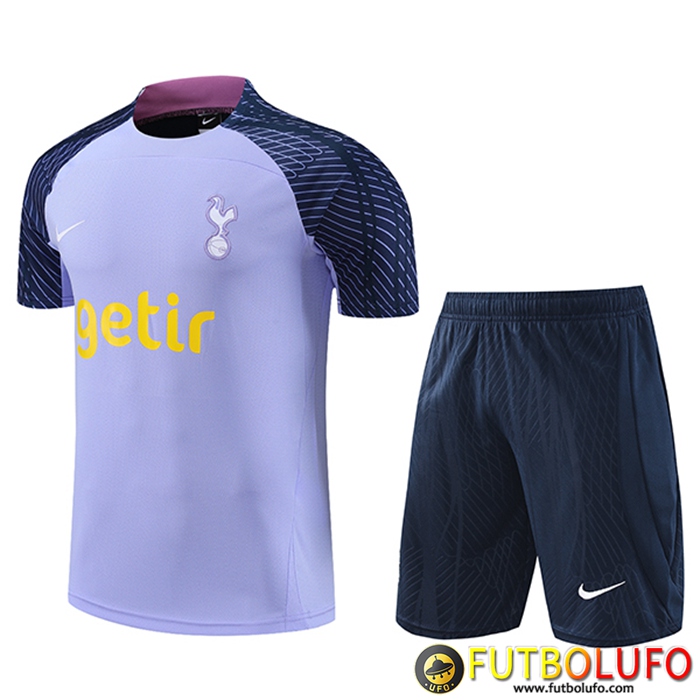 Camiseta Entrenamiento + Cortos Tottenham Hotspur Violeta 2023/2024