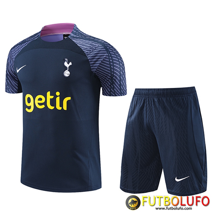 Camiseta Entrenamiento + Cortos Tottenham Hotspur Azul marino 2023/2024