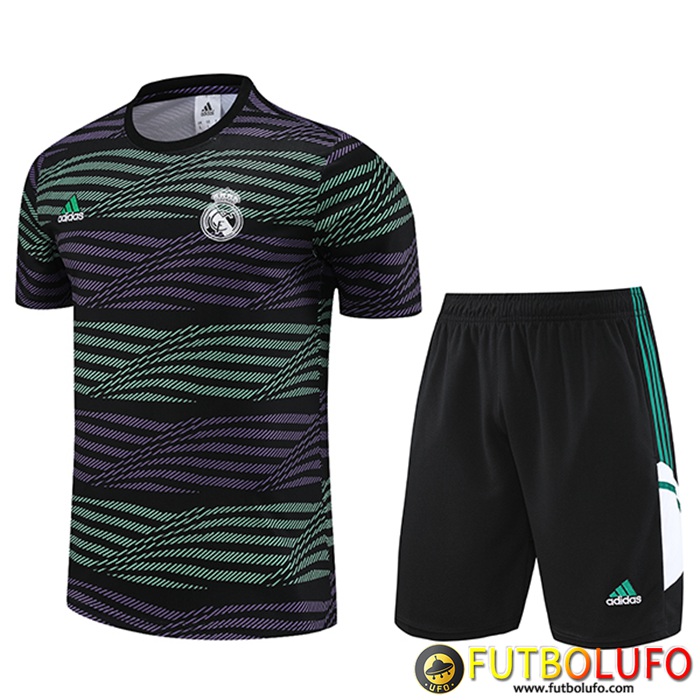 Camiseta Entrenamiento + Cortos Real Madrid Verde 2023/2024