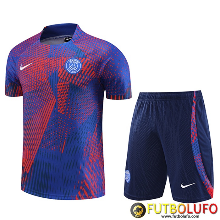 Camiseta Entrenamiento + Cortos PSG Rojo/Azul 2023/2024
