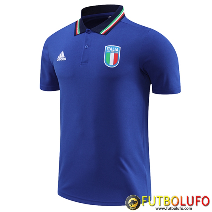 Camiseta Polo Italia Azul 2023/2024