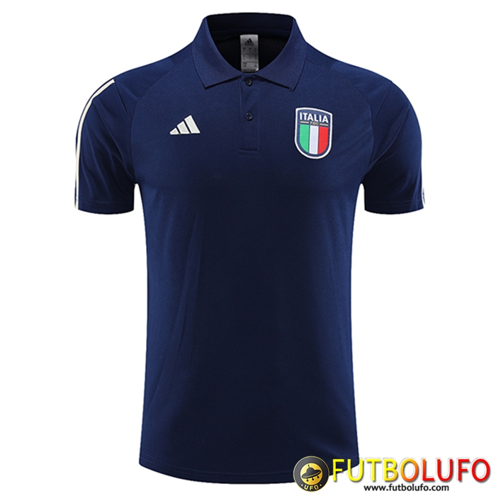 Camiseta Polo Italia Azul marino 2023/2024