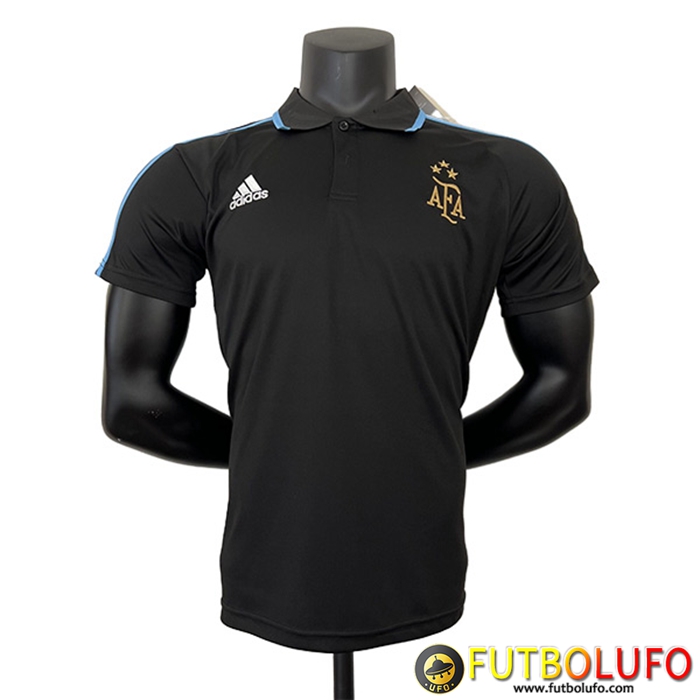 Camiseta Polo Argentin Negro 2023/2024