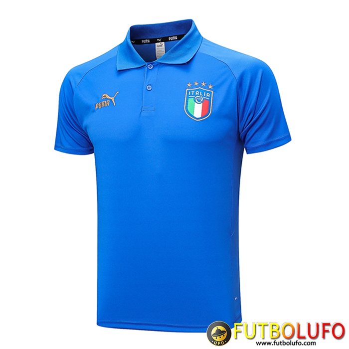 Camiseta Polo Italia Azul 2023/2024 -02