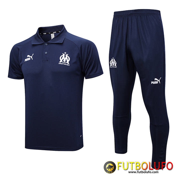 Camiseta Polo Marsella Azul marino 2023/2024