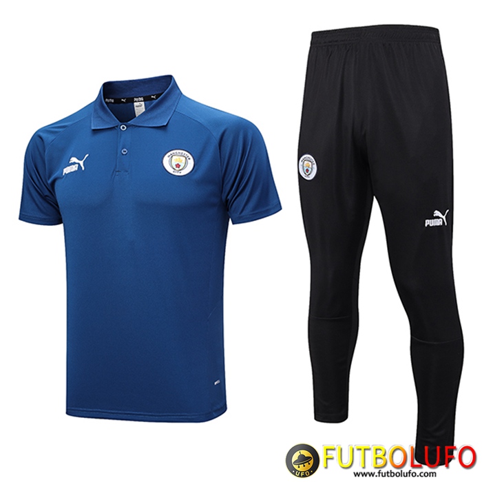 Camiseta Polo Manchester City Azul marino 2023/2024
