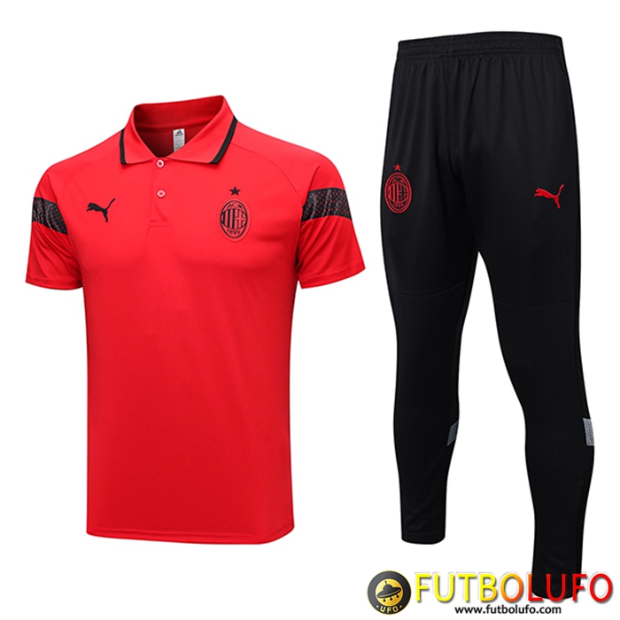 Camiseta Polo AC Milan Rojo 2023/2024