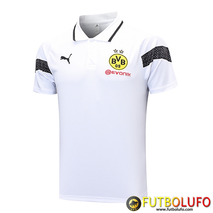 Camiseta Polo Dortmund Blanco 2023/2024