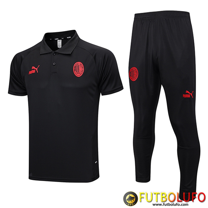 Camiseta Polo AC Milan Negro 2023/2024