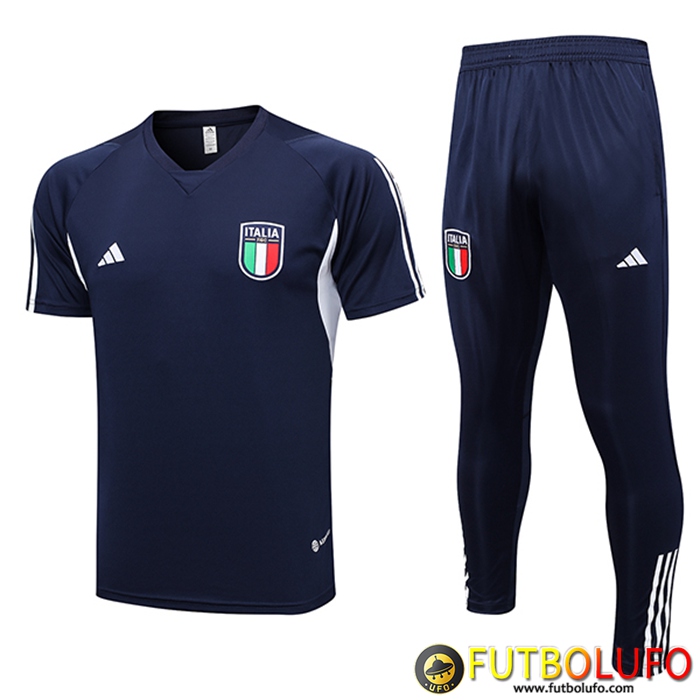 Camiseta Polo Italia Azul marino 2023/2024
