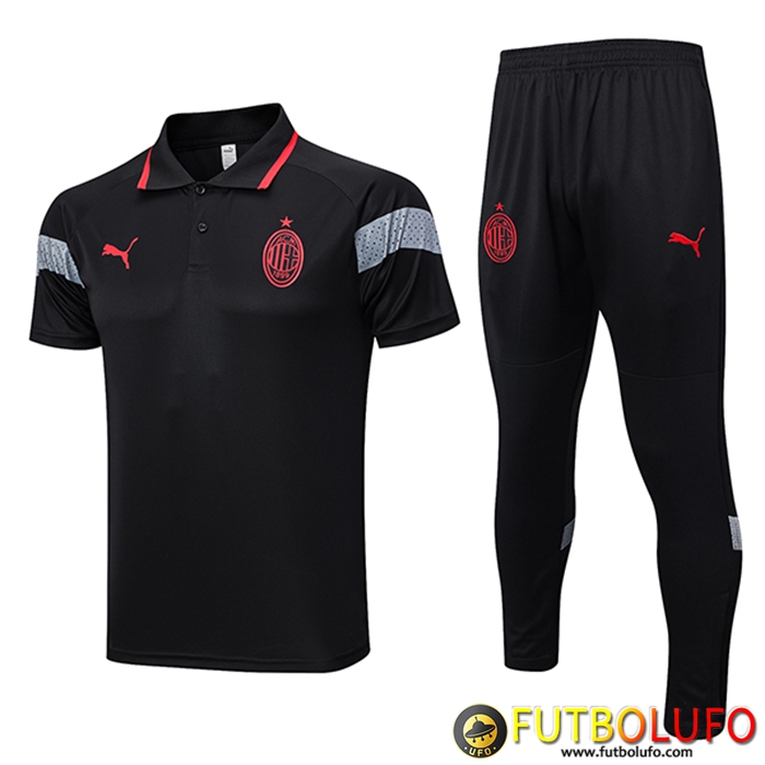 Camiseta Polo AC Milan Negro 2023/2024