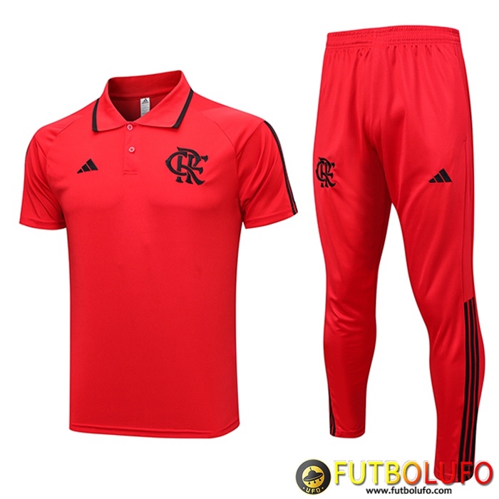 Camiseta Polo Flamengo Rojo 2023/2024