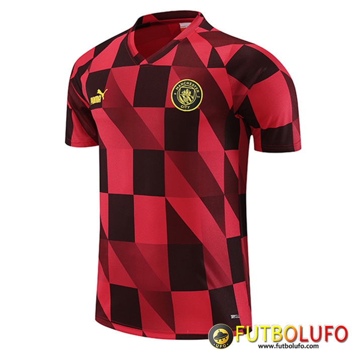Camiseta Entrenamiento Manchester City Rojo 2023/2024