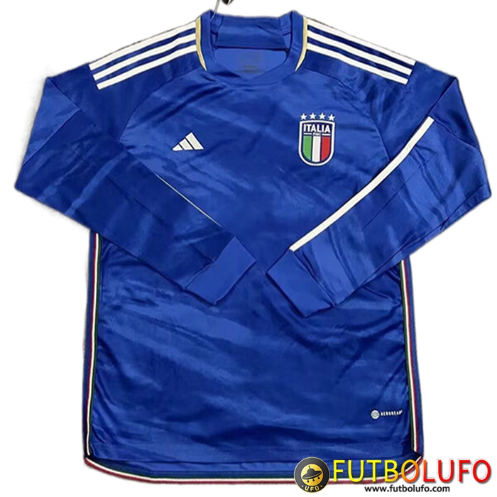 Camiseta Equipo Nacional Italia Manche Longue Primera 2023/2024