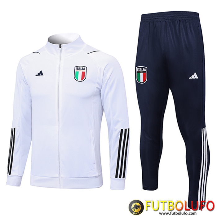Chandal Equipos De Futbol - Chaqueta Italia Blanco 2023/2024