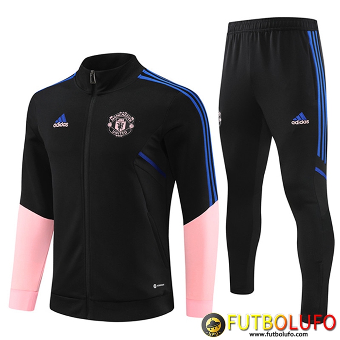 Chandal Equipos De Futbol - Chaqueta Manchester United Negro 2022/2023