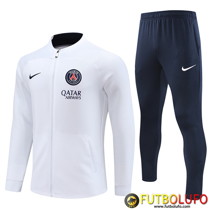 Chandal Equipos De Futbol - Chaqueta PSG Blanco 2022/2023