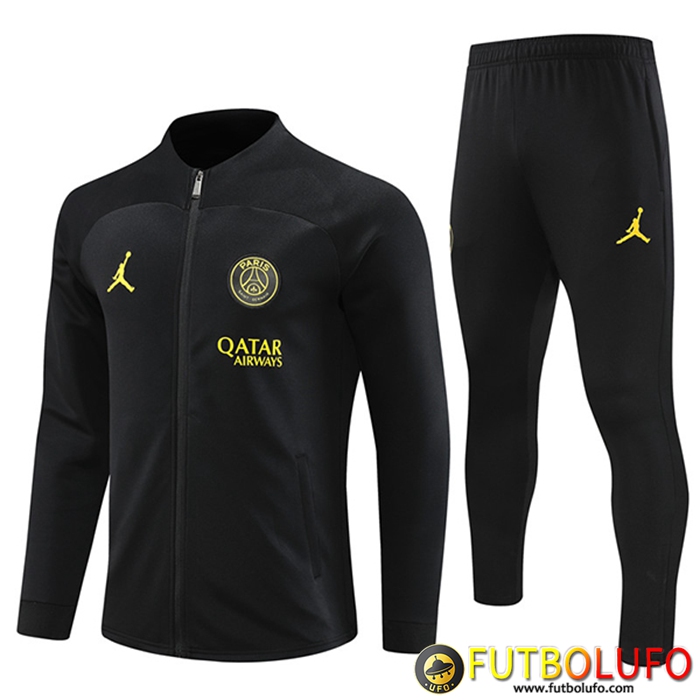 Chandal Equipos De Futbol - Chaqueta PSG Jordan Negro 2022/2023