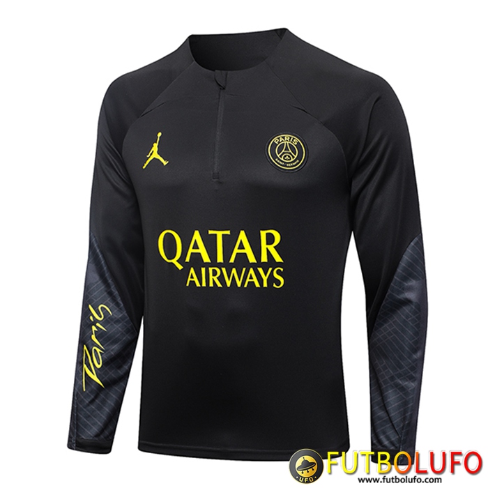 Sudadera De Entrenamiento PSG Jordan Negro 2023/2024