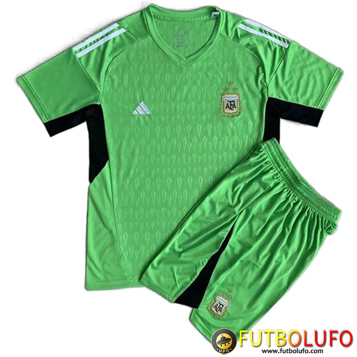Camisetas De Futbol Argentina Ninos Portero Verde 2023/2024